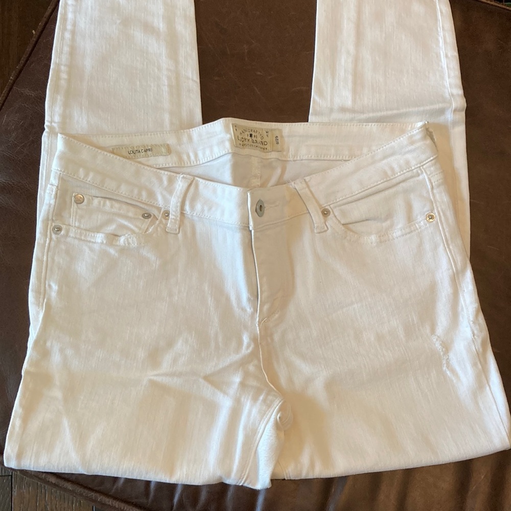 Lucky Brand Lolita Capri White Jeans 8/29